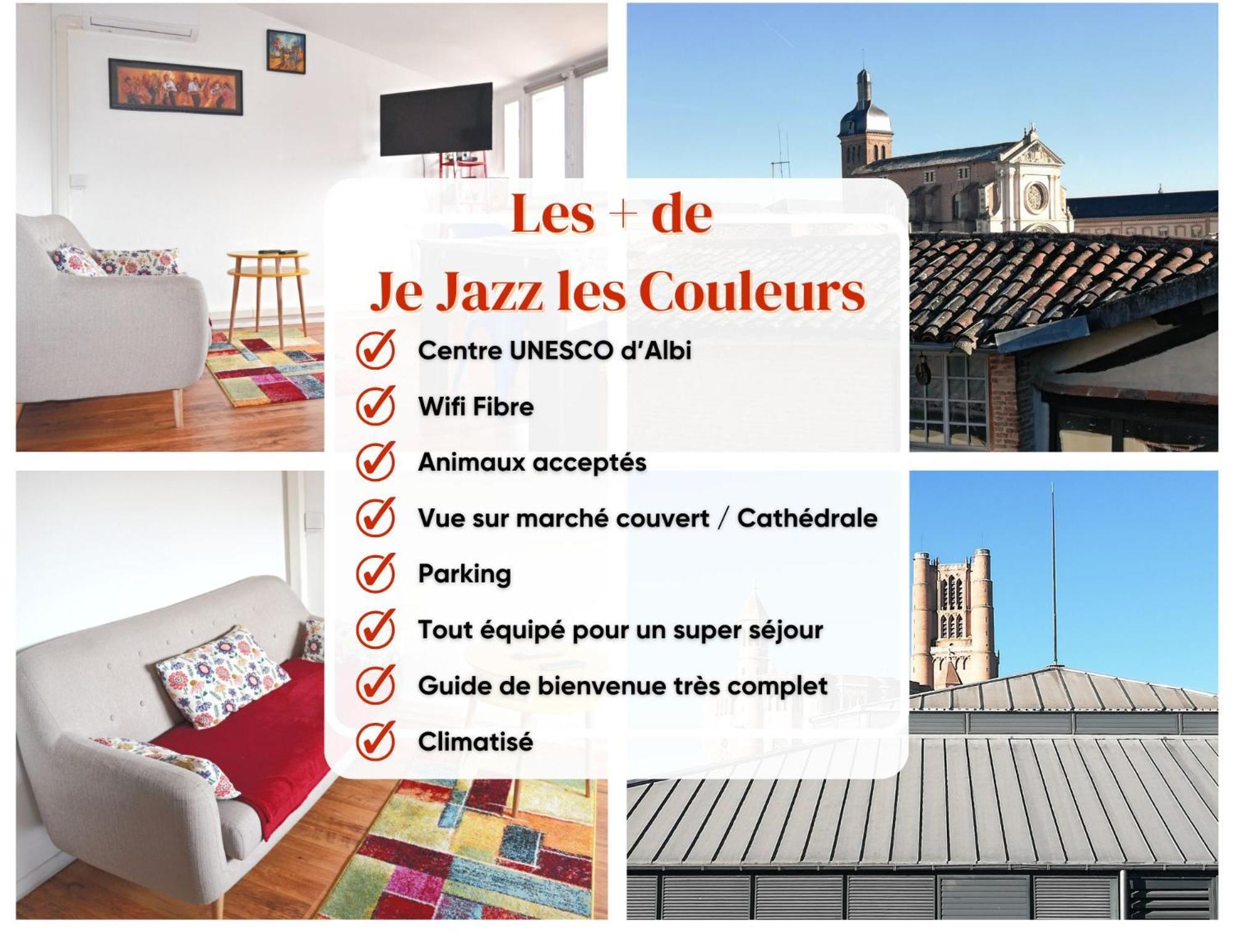 Je Jazz Les Couleurs A Albi - Centre Unesco - Parking - Climatisation - Animaux Acceptes Exterior foto